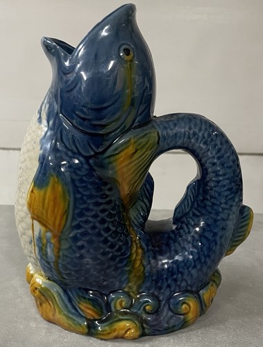 Vintage majolica gurgle - vintage, pot