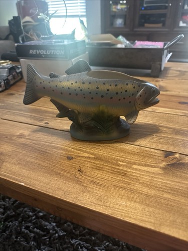 Vtg ceramic fish pot - vtg, plant