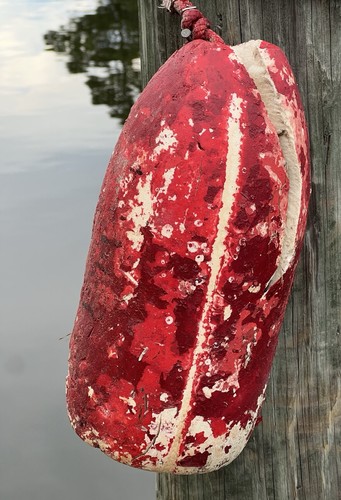 Old crab fish pot float - fish,