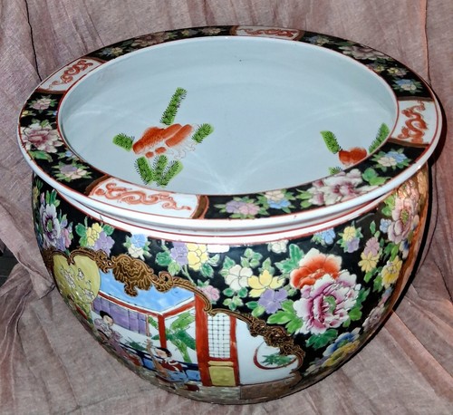 Oriental fish bowl large heavy - oriental,